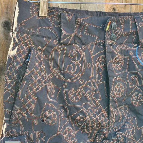 FUN Burton Cargo Pant Snow Pants Women's Size Small Lucky 13 3D Glasses Look - Picture 3 of 13